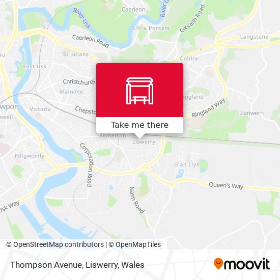 Thompson Avenue, Liswerry map