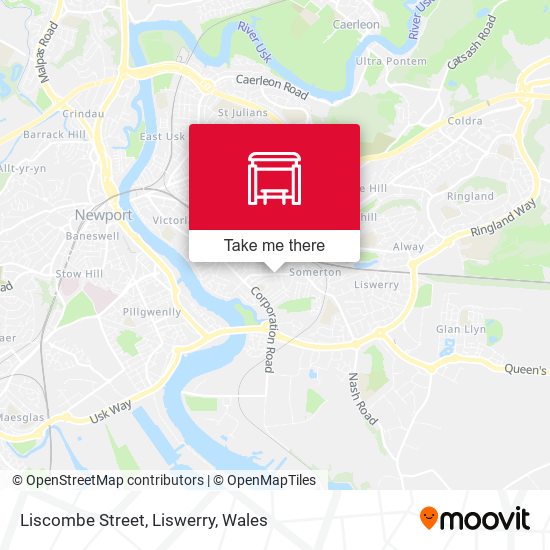 Liscombe Street, Liswerry map