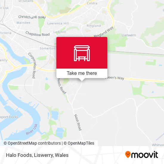 Halo Foods, Liswerry map