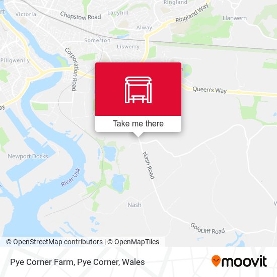Pye Corner Farm, Pye Corner map