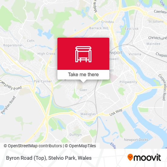Byron Road (Top), Stelvio Park map