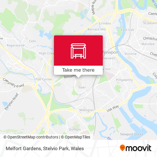 Melfort Gardens, Stelvio Park map