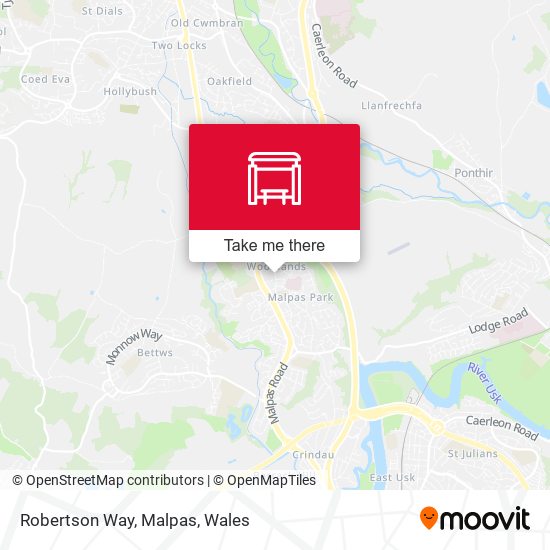 Robertson Way, Malpas map