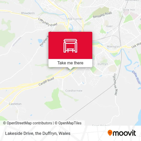 Lakeside Drive, the Duffryn map