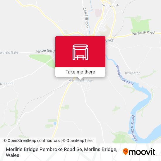 Merlin's Bridge Pembroke Road Se, Merlins Bridge map