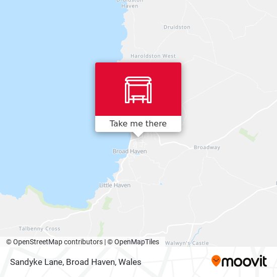 Sandyke Lane, Broad Haven map