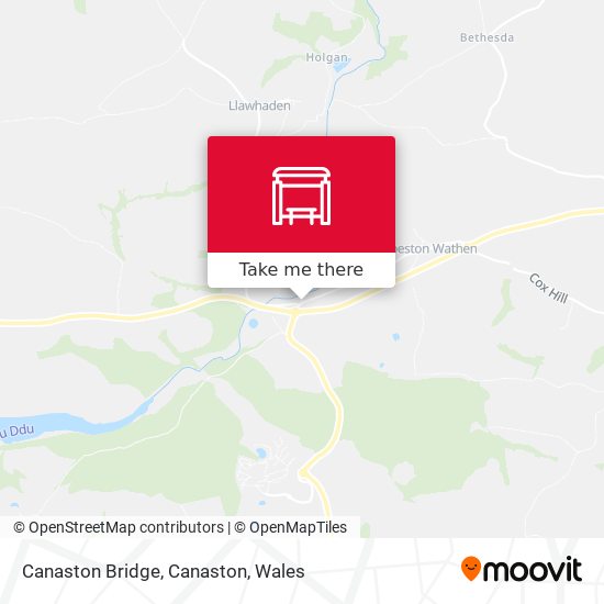 Canaston Bridge, Canaston map