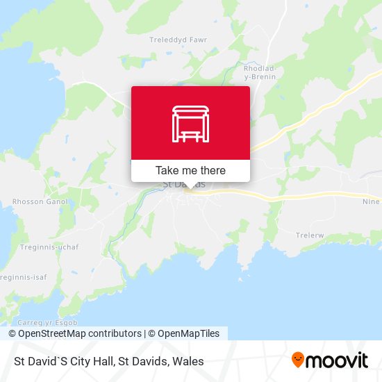 St David`S City Hall, St Davids map