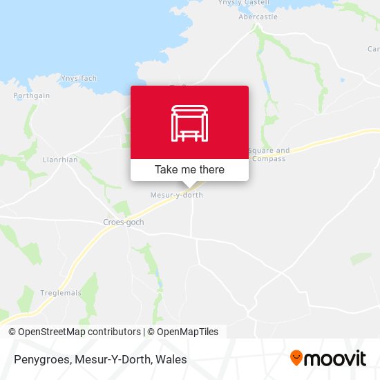 Penygroes, Mesur-Y-Dorth map