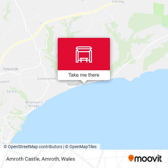 Amroth Castle, Amroth stop Routes, Schedules, and Fares