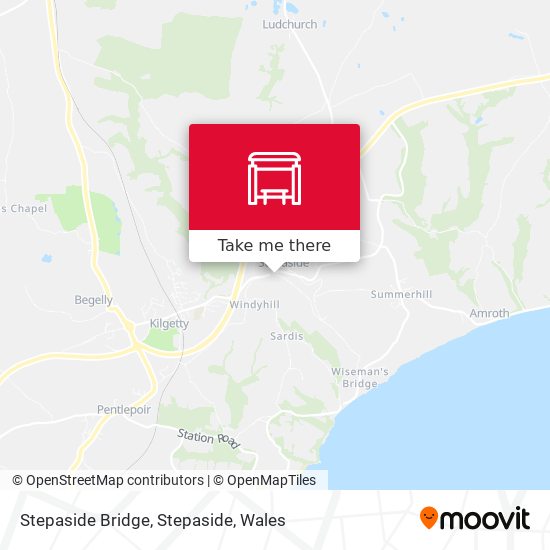 Stepaside Bridge, Stepaside map
