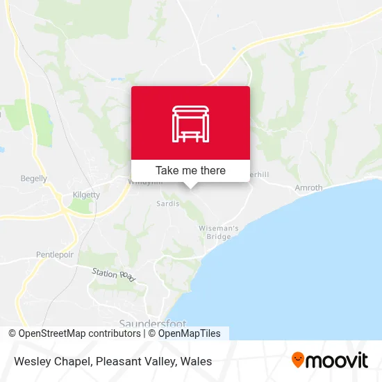 Wesley Chapel, Pleasant Valley map