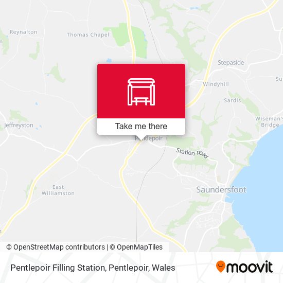 Pentlepoir Filling Station, Pentlepoir map