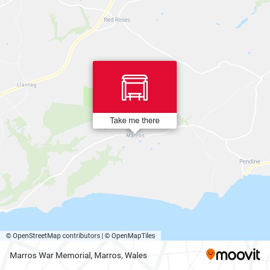 Marros War Memorial, Marros map