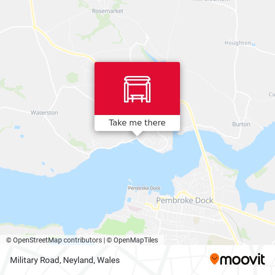 Military Road, Neyland map