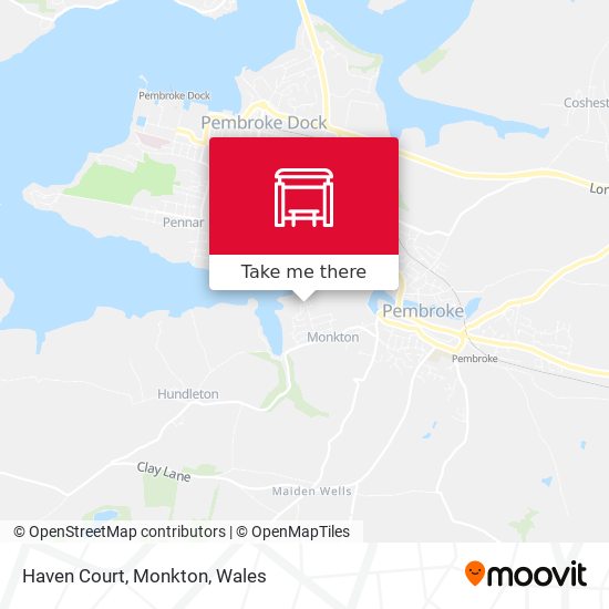 Haven Court, Monkton map