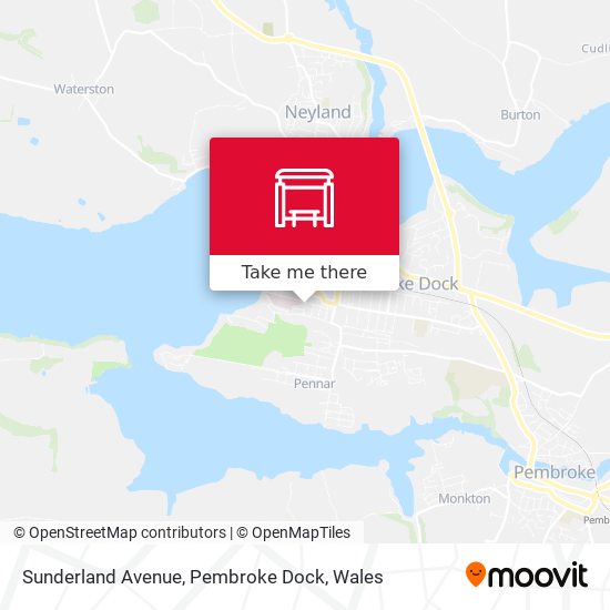 Sunderland Avenue, Pembroke Dock map