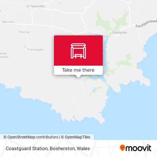 Coastguard Station, Bosherston map