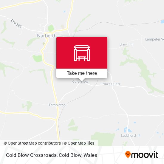 Cold Blow Crossroads, Cold Blow map