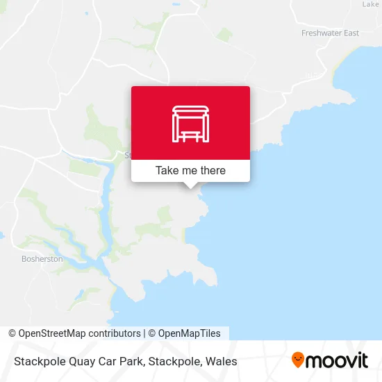 Stackpole Quay Car Park, Stackpole map