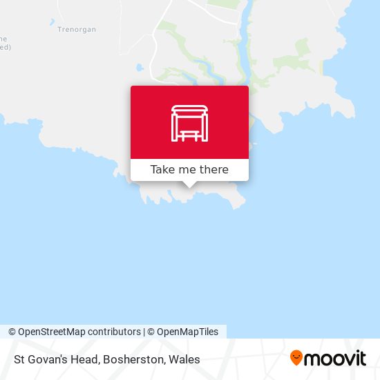 St Govan's Head, Bosherston map