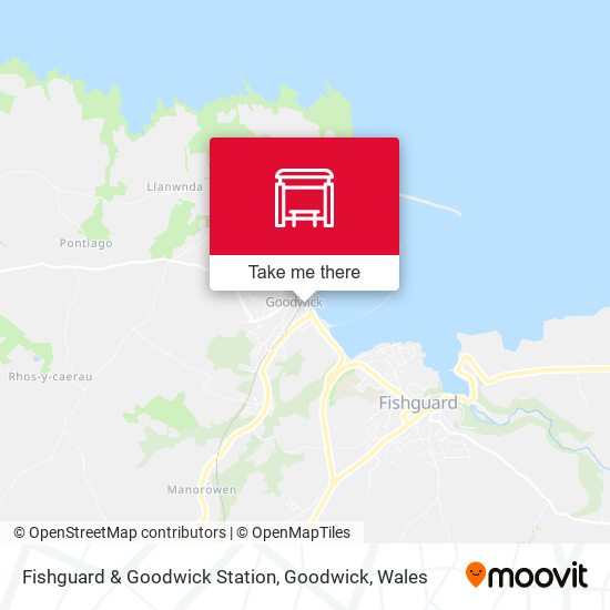 Fishguard & Goodwick Station, Goodwick map