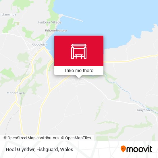 Heol Glyndwr, Fishguard map