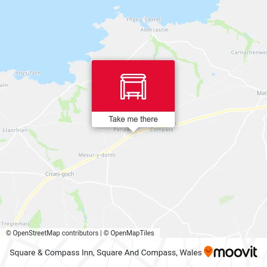 Square & Compass Inn, Square And Compass map