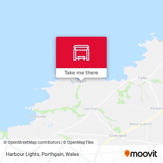 Harbour Lights, Porthgain map
