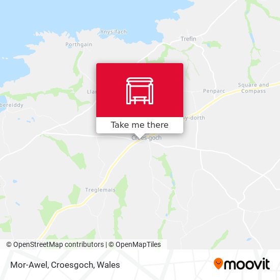 Mor-Awel, Croesgoch map