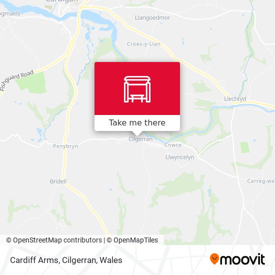 Cardiff Arms, Cilgerran map