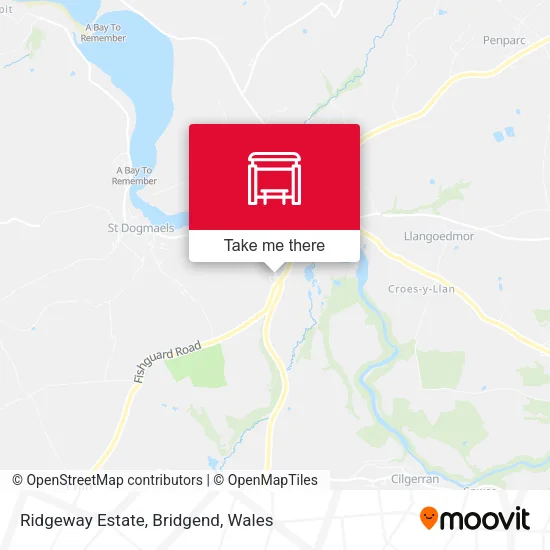 Ridgeway Estate, Bridgend map