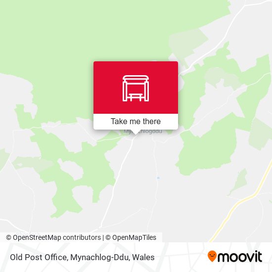 Old Post Office, Mynachlog-Ddu map