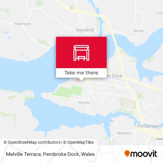 Melville Terrace, Pembroke Dock map