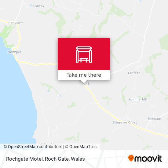 Rochgate Motel, Roch Gate map