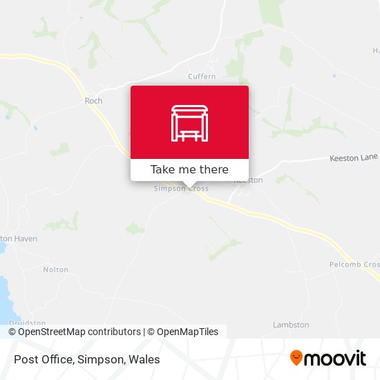 Post Office, Simpson map