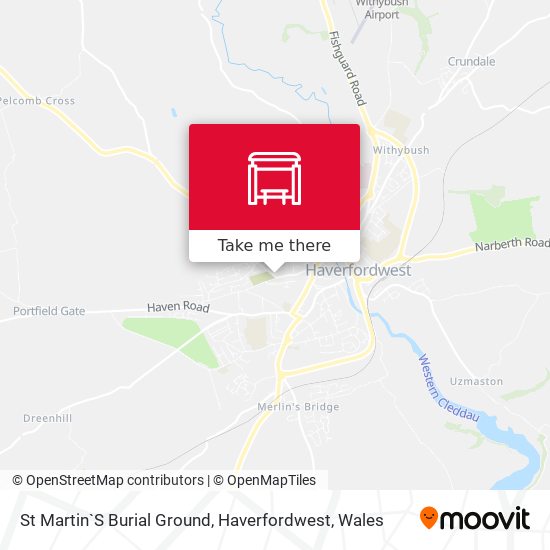 St Martin`S Burial Ground, Haverfordwest map