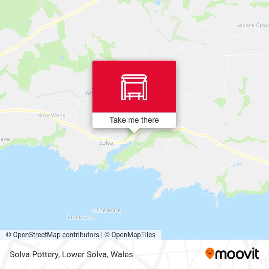 Solva Pottery, Lower Solva map