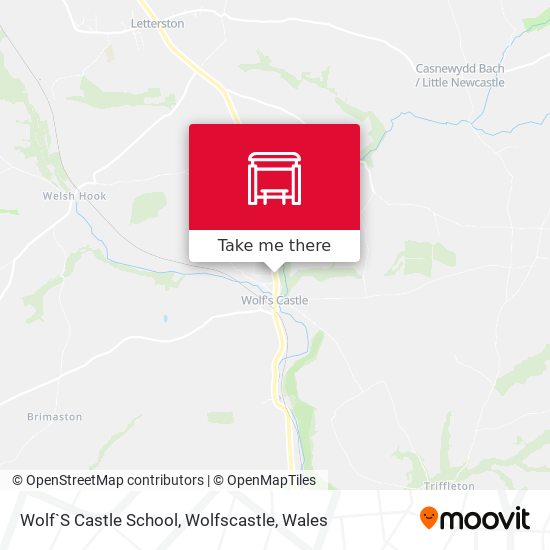 Wolf`S Castle School, Wolfscastle map