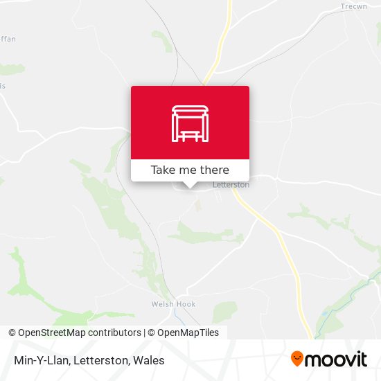 Min-Y-Llan, Letterston map