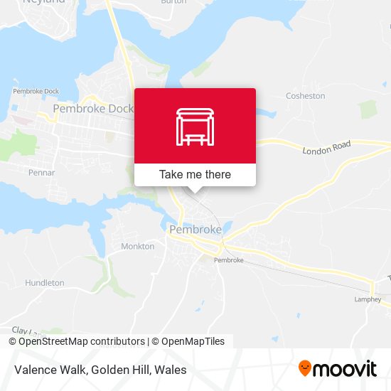 Valence Walk, Golden Hill map