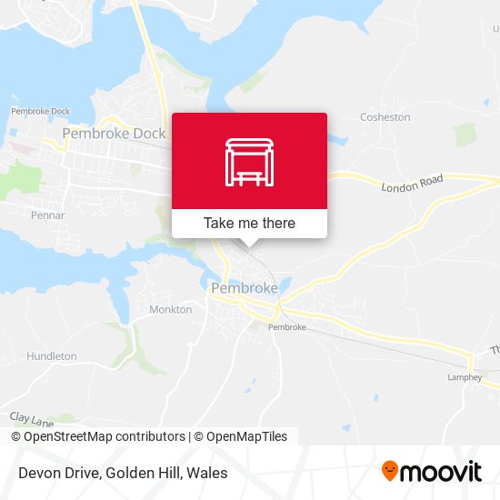 Devon Drive, Golden Hill map