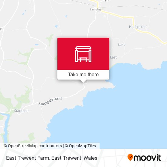 East Trewent Farm, East Trewent map