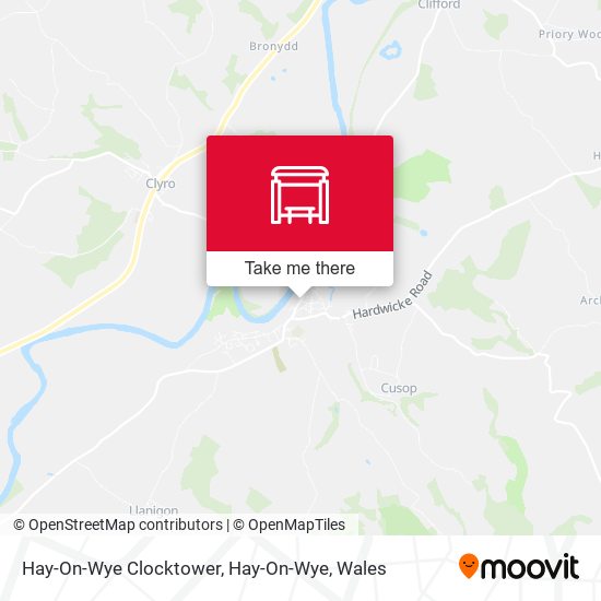 Hay-On-Wye Clocktower, Hay-On-Wye map