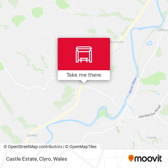 Castle Estate, Clyro map