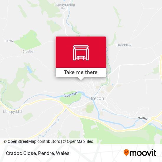 Cradoc Close, Pendre map