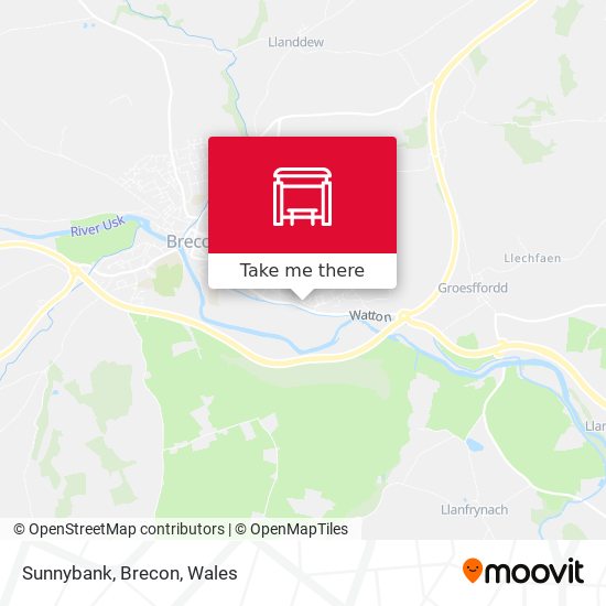 Sunnybank, Brecon map