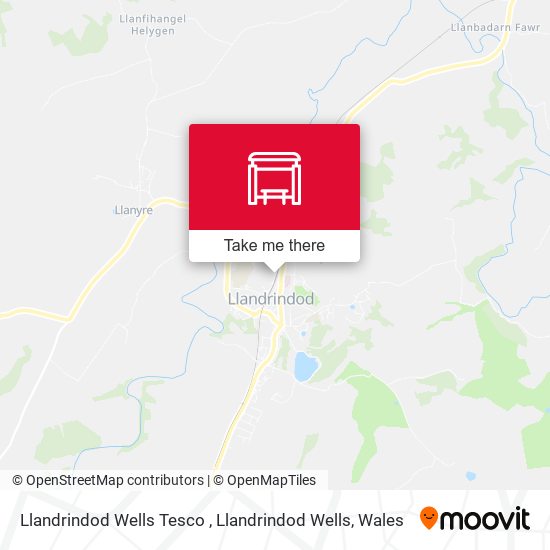 Llandrindod Wells Tesco , Llandrindod Wells map