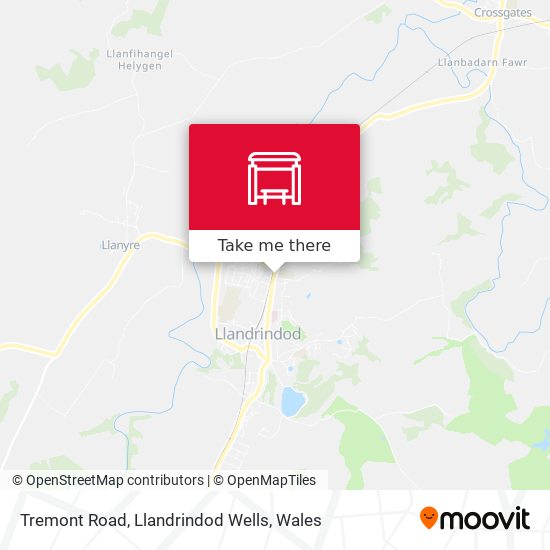 Tremont Road, Llandrindod Wells map