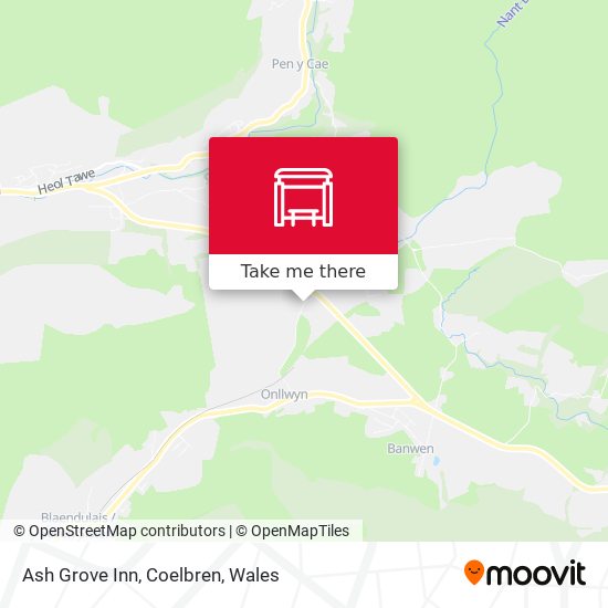 Ash Grove Inn, Coelbren map